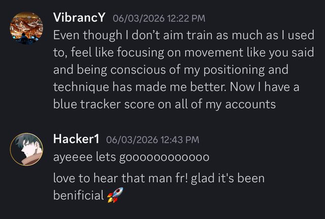 Student with a blue tracker score on every account